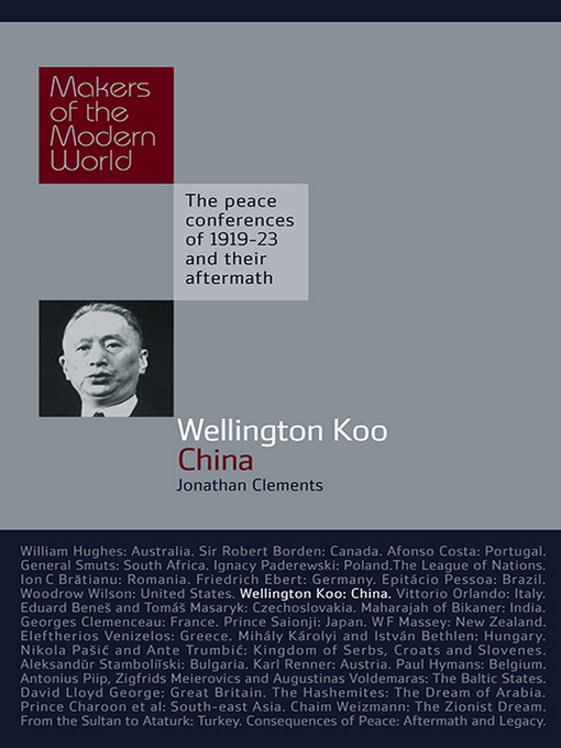Title details for Wellington Koo by Jonathan Clements - Available
